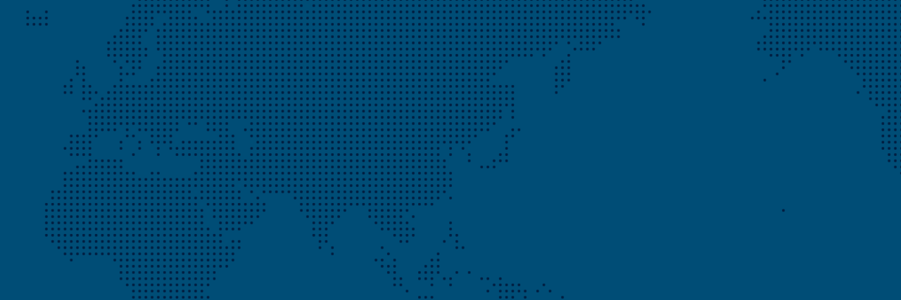 Blue map featuring Asia and Africa