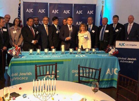 Photo of AJC LA 2018 Hanukkah Party