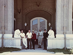 Jack Abraham (red shirt) at the Afghanistan Presidential Palace in 1966