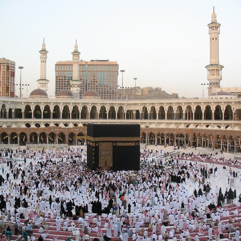 The Kaaba in Mecca.