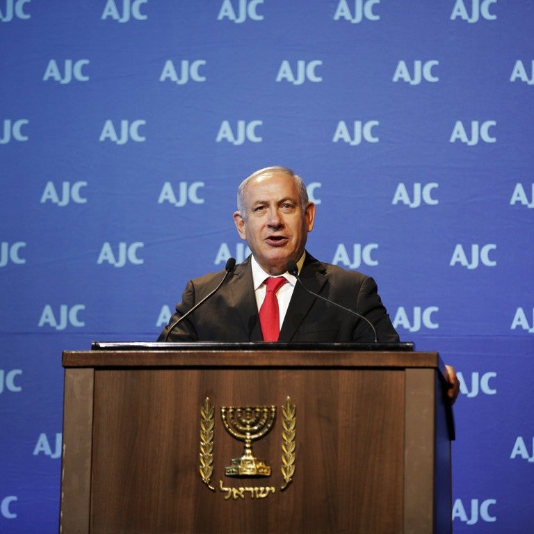 Benjamin Netanyahu Addresses AJC Global Forum