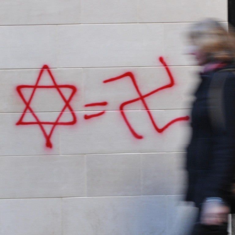 Image of swastika and Star of David
