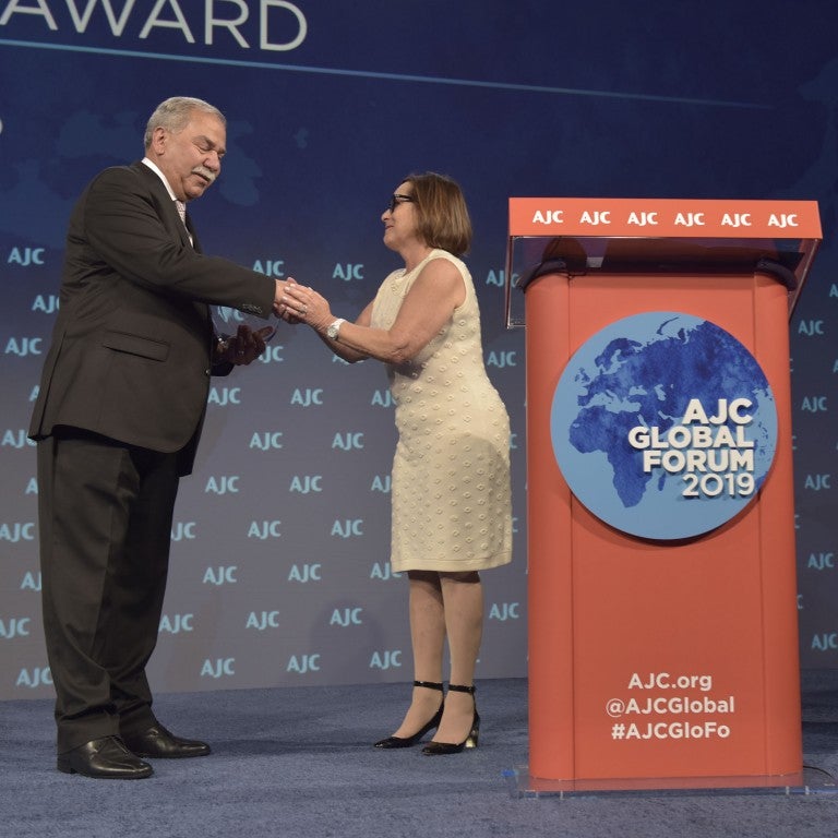 AJC Honors Mithal al-Alusi with Jan Karski Award