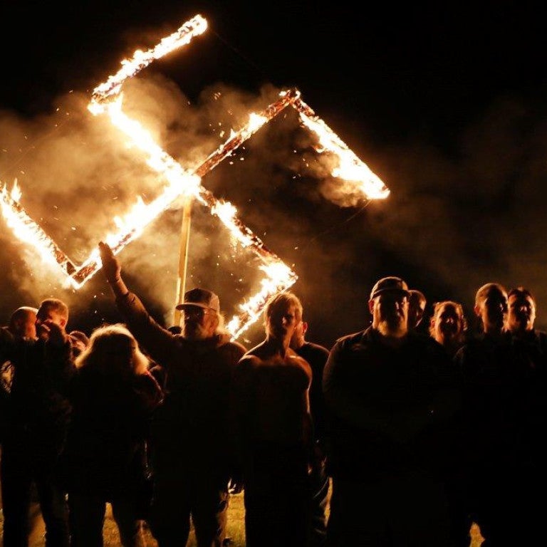Fiery Swastika