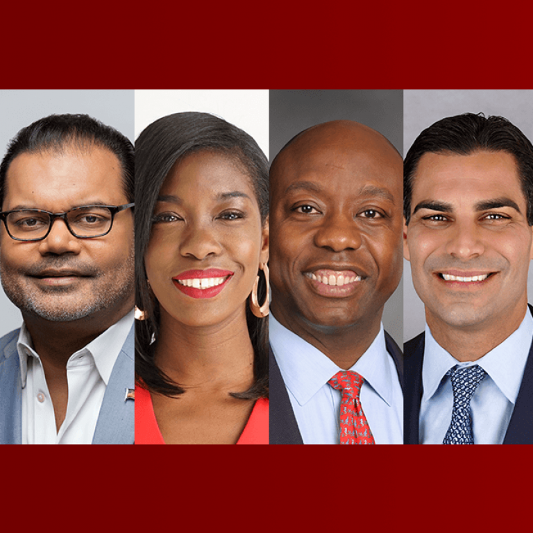 Suhail Khan, Janelle King, Senator Tim Scott (R-SC), Mayor of Miami Francis Suarez
