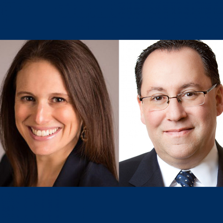 Halie Soifer, Executive Director of the Jewish Democratic Council of America, and Matt Brooks, Executive Director of the Republican Jewish Coalition