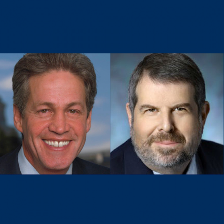 Senator Norm Coleman and Mark Mellman