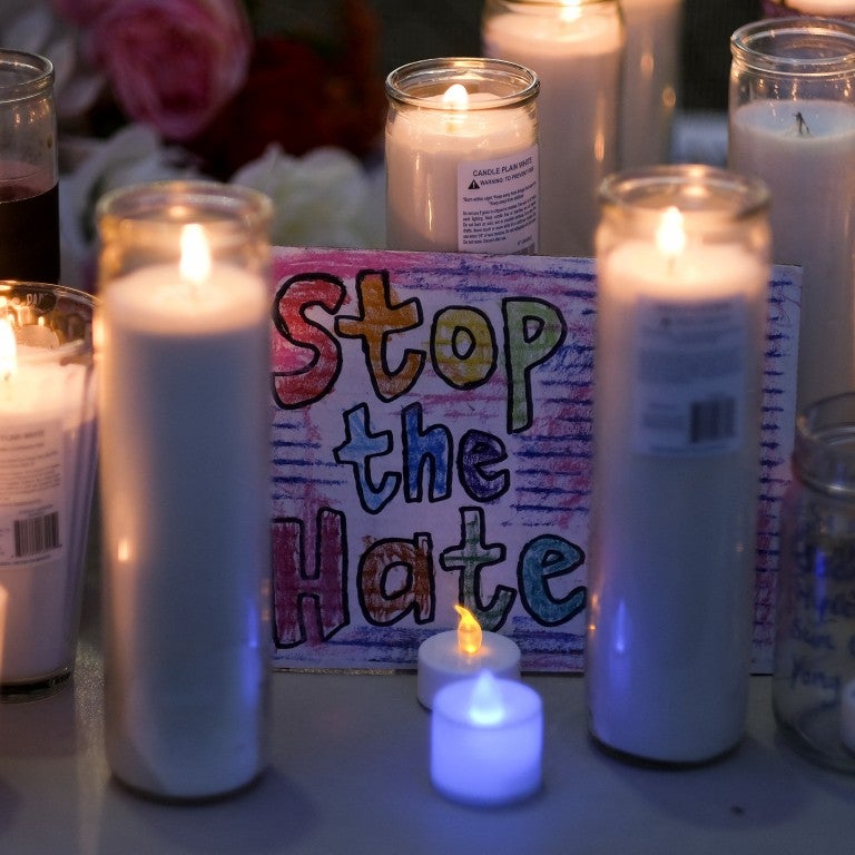Stop the Hate vigil