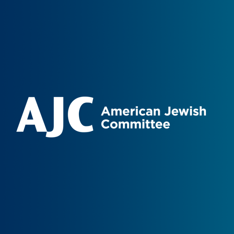 Graphic displaying American Jewish Committee (AJC) logo
