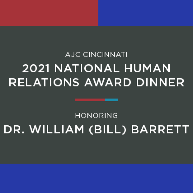 Dr. Wiliam (Bill) Barrett receives 2021 National Human Relations Award