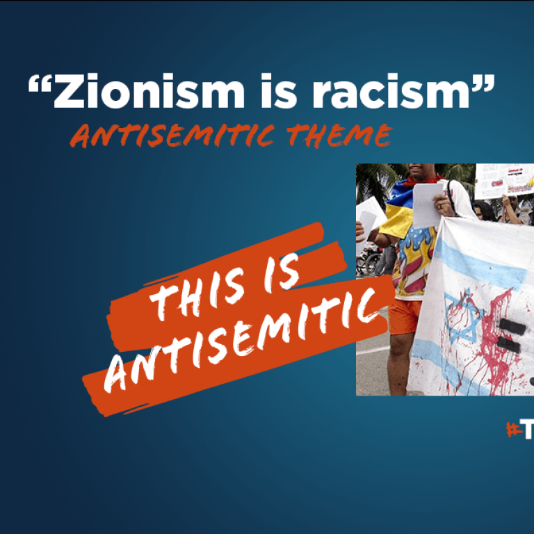 Translate Hate - Why is "Zionism is racism" antisemitic