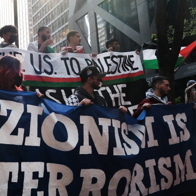 Zionism is terrorism sign
