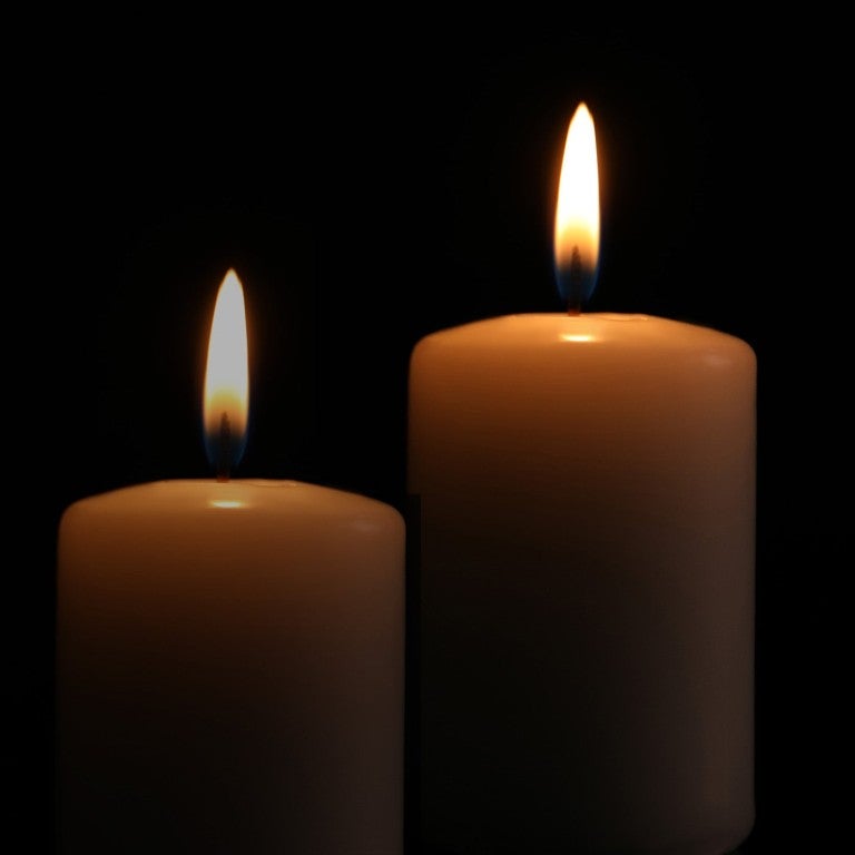 Candles burning