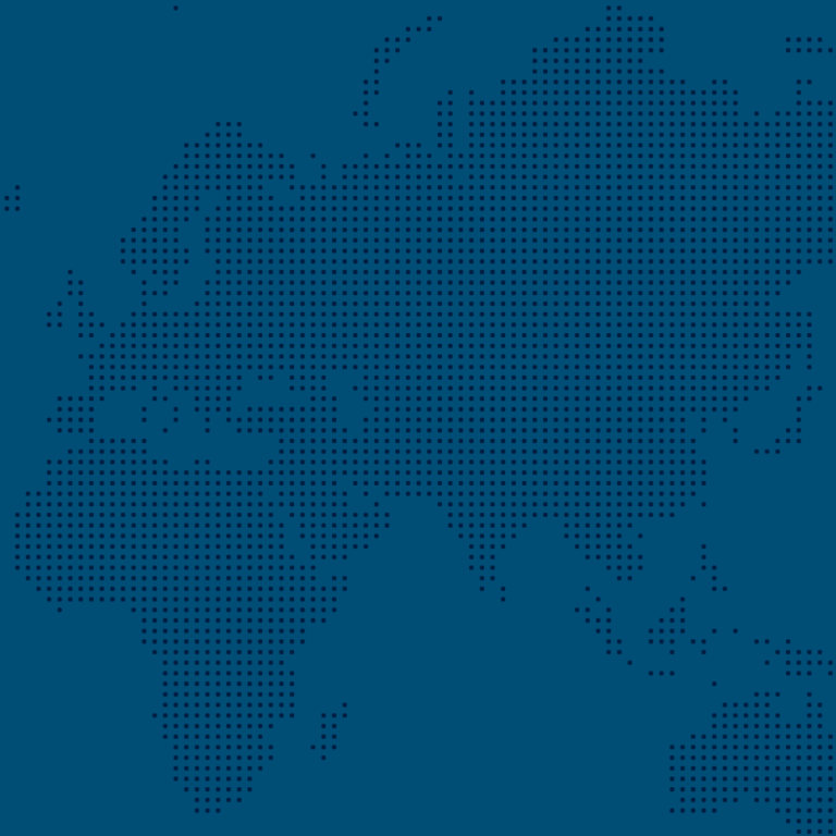 Blue map featuring Europe