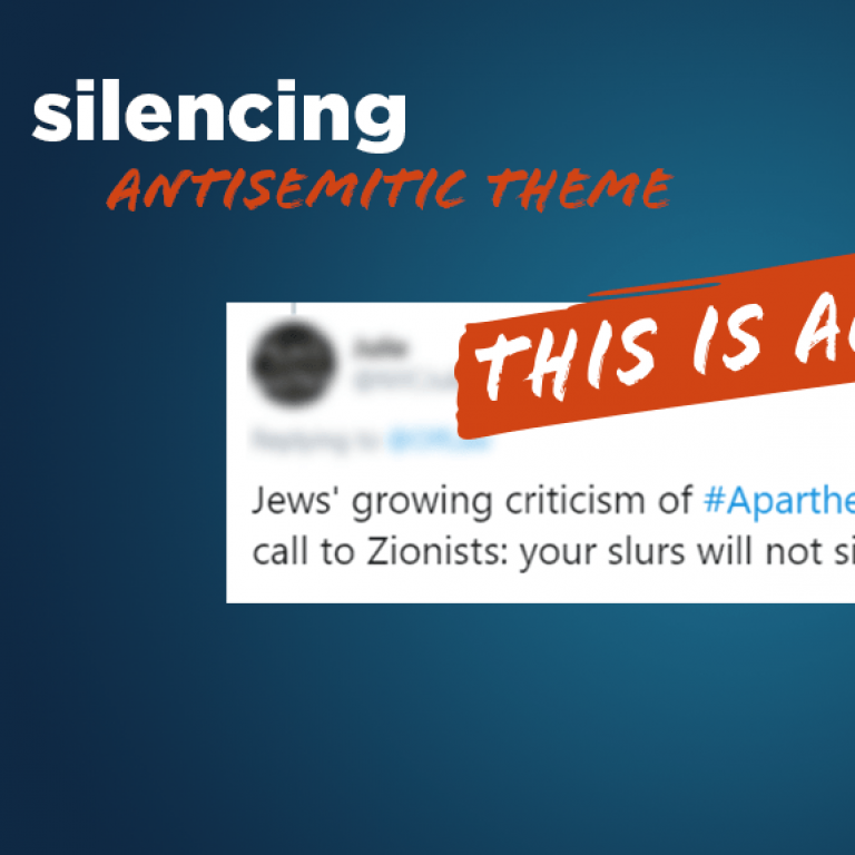 silencing - see when this is Antisemitic - Translate Hate
