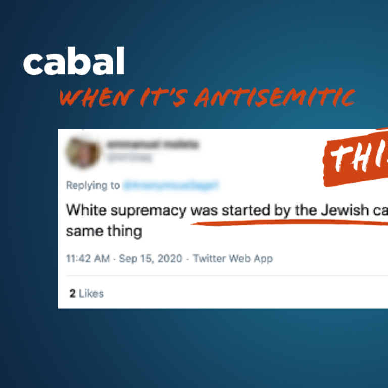cabal - When this is Antisemitic - Translate Hate