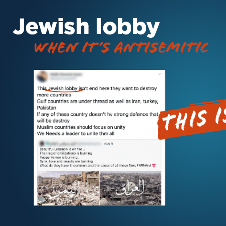 Jewish lobby- when this is Antisemitic - Translate Hate