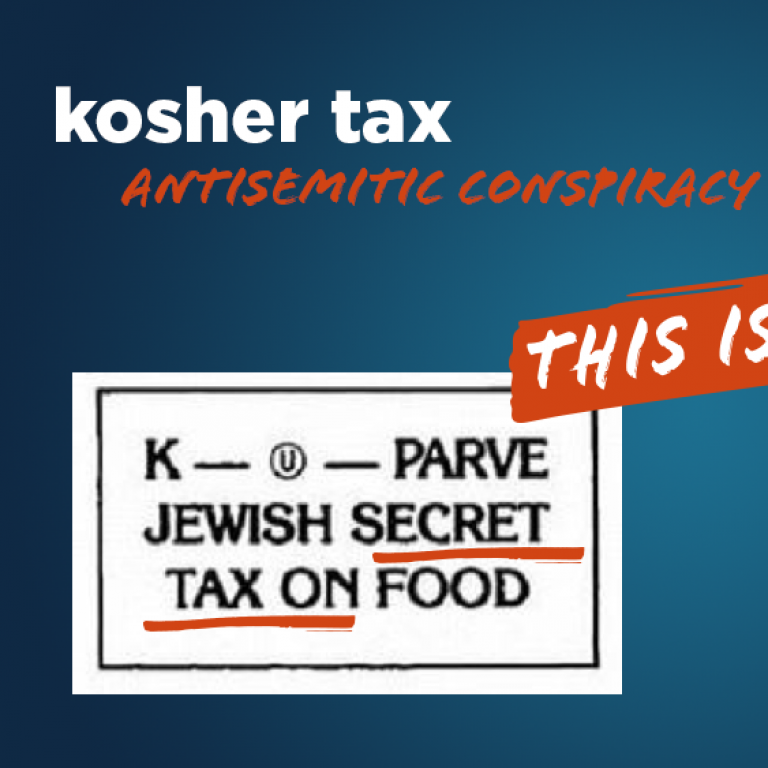 kosher tax - This is Antisemitic - Translate Hate