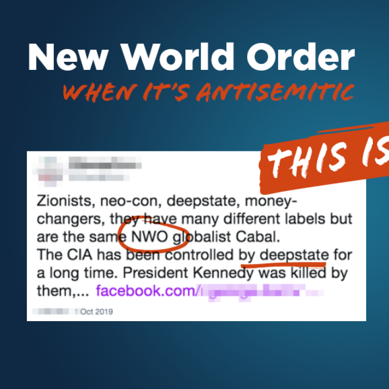 New World Order - when this is Antisemitic - Translate Hate
