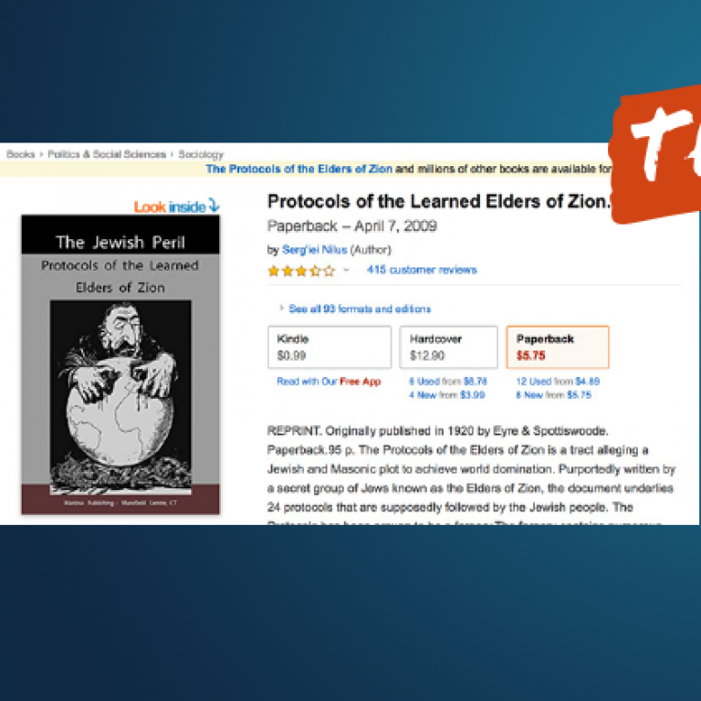 Protocols of the Elders of Zion - This is Antisemitic - Translate Hate