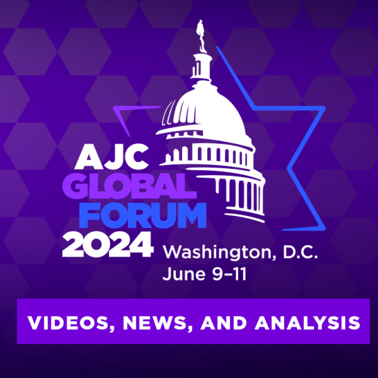 AJC Global Forum 2024 in Washington, D.C. from June 9 - 11 - Videos, News, and Analysis