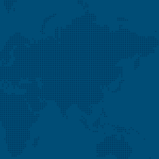 Map on blue background