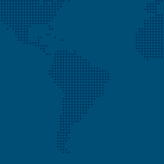 Map on blue background