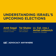 Understanding Israel’s Upcoming Elections  - AJC Advocacy Anywhere